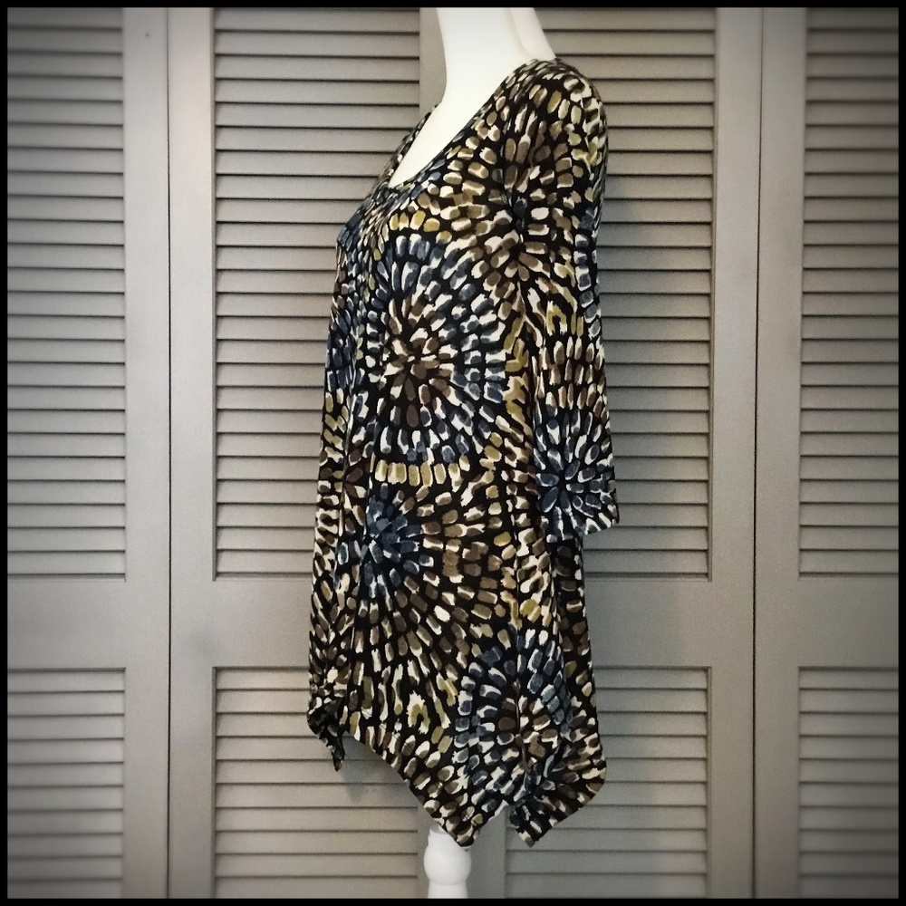 Premise 3/4 Sleeve Knit Tunic Top - Picture 4 of 7